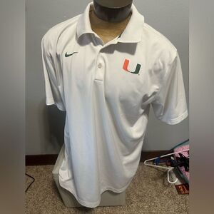 Nike DriFit Miami Hurricanes Men’s XXL Short Sleeve Polo
